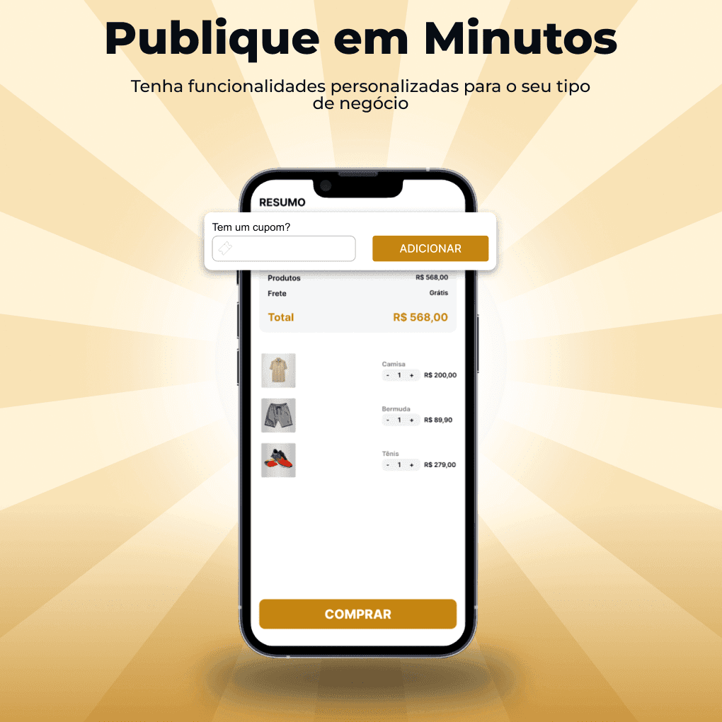 Publique em minutos
